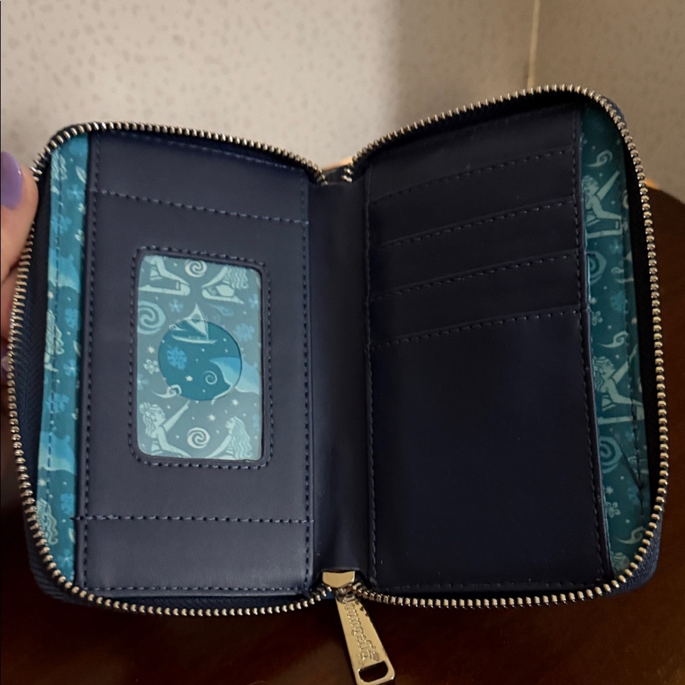 Blue Moana Sailboat Zip Wallet Disney Loungefly - Picture 3 of 3